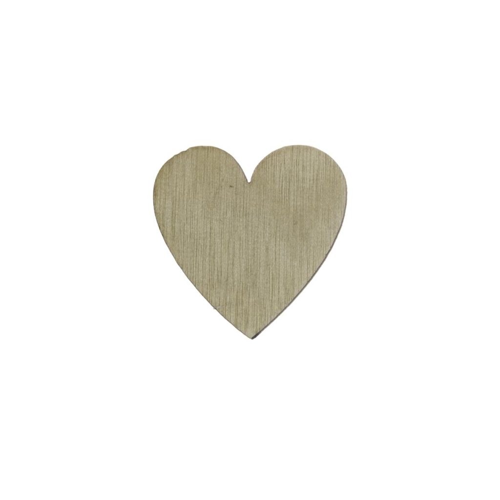 LEGNETTO CUORE GRANDE BIANCO 3x3