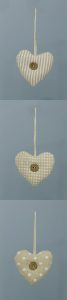 SACCHETTO STOFFA CUORE - 3 SOGGETTI ASSORTITI