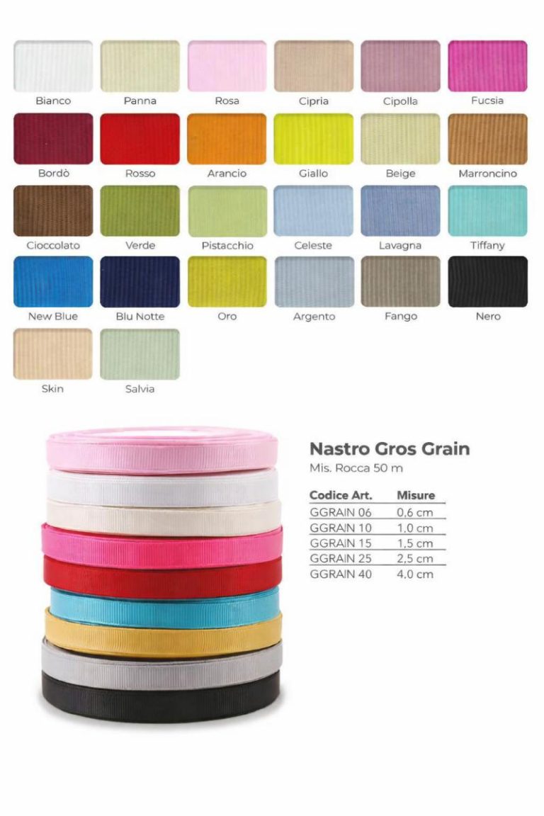 A10410 ROTOLO NASTRO GROS GRAIN 6MM X 50MT