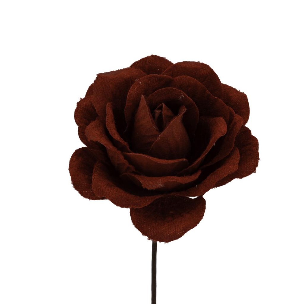 ROSA VELLUTO MEDIA DIAM. 8CM